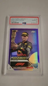 2023 Topps Chrome F1 Max Verstappen Viola Rifrattore Parallelo /399 PSA 10 - Foto 1 di 2