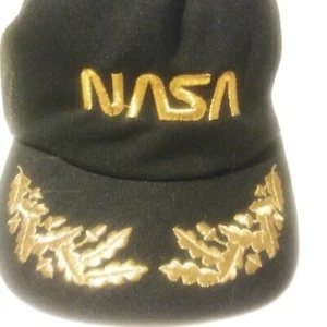 Cap Hat NASA Black Snap Back One Size Fits Most - Picture 1 of 3