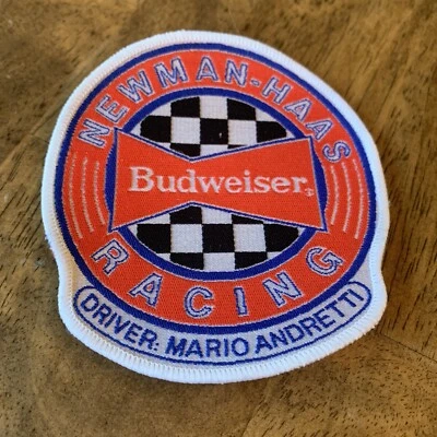 PARCHE OFICIAL VINTAGE BUDWEISER / NEWMAN-HAAS / MARIO ANDRETTI INDY - COMO NUEVO Foto 1 de 2