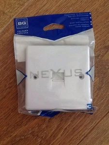 BG Nexus 1 Gang Telephone Socket Slave IDC Connection White 8BTSI/1 - Picture 1 of 2