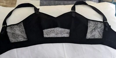 Blusa Alexander McQueen Bustier com zíper e renda de malha tamanho G (PREÇO CAÍDO!🤩🥳) - Imagem 1 de 4