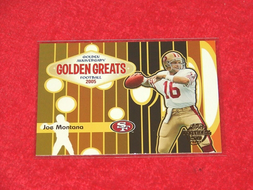 JOE MONTANA 49ERS HOF 2005 TOPPS GOLDEN ANNIVERSARY GOLDEN GREATS (F-1230) - Image 1 of 1
