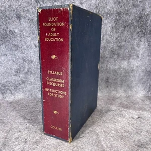 Eliot Foundation of Adult Education Syllabus Classroom Discourses 1932 Complete - Foto 1 di 7