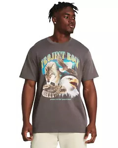 Under Armour Men's Project Rock Heavyweight Short Sleeve T Shirt Force of Nature - Picture 1 of 4