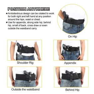 Tactical Concealed Carry Belly Band Holster w/Magazine Pouch Waistband Carry - Picture 1 of 8