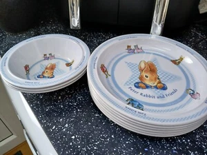 PETER RABBIT MELAMIN TELLER UND SCHÜSSELN - Bild 1 von 3