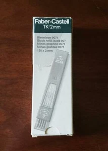 Vintage 907 Faber Castell TK-2mm Black Refill Leads Mechanical Artist Pencil 5pk - Picture 1 of 6