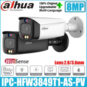 Dahua IPC-HFW3849T1-AS-PV 8MP Dual Light Bullet WizSense IP Camera Two-Way Talk - Picture 1 of 13