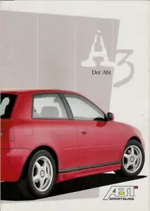 Audi A3 3-dr ABT Tuning Zubehör Ende 1990er Jahre Deutscher Markt Faltbroschüre - Bild 1 von 2