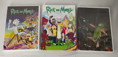 Rick and Morty Season 1 2 3 DVD VGUC Clean Working - Image 1 of 4