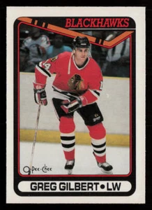 Greg Gilbert 1990-91 O-Pee-Chee #255 Chicago Blackhawks - Picture 1 of 2