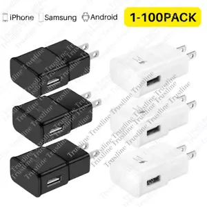 Wholesale USB Power Adapter US Block Adaptive Fast Charging For Samsung Android - Picture 1 of 28