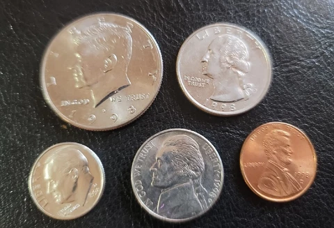 USA 1998 Year Set (5 coins) w/ Kennedy half dollar Cover