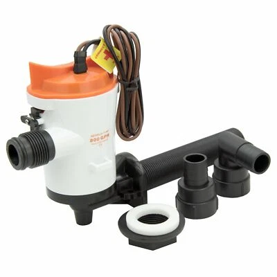 SEAFLO 12V 800 GPH Livewell Pumpen Boot Baitwell Tauchpumpe für Köder Tanks