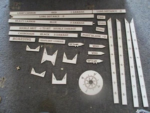 Vorlagen FÜR Black Seas von Warlord Games Windrichtung Kanonen Bewegung - Bild 1 von 47