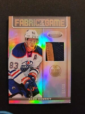 2012-13 Certified #FOG-HEM Ales Hemsky /25 PATCH  Fabric Of The Game - Image 1 of 3