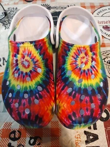 Zuecos Tie Dye color arco iris: talla 5 - Imagen 1 de 7