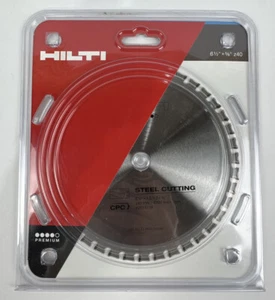 Hoja de sierra circular de corte de acero Hilti 6,5" x 5/8" z40 dientes - #2014798 - Imagen 1 de 12