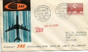 DENMARK SAS COPENHAGEN-ROME 1960 FDC1906 - Picture 1 of 1