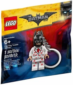 LEGO BATMAN KISS KISS TUXEDO KEYRING POLYBAG 5004928 KEYCHAIN KEY RING RARE - Picture 1 of 8