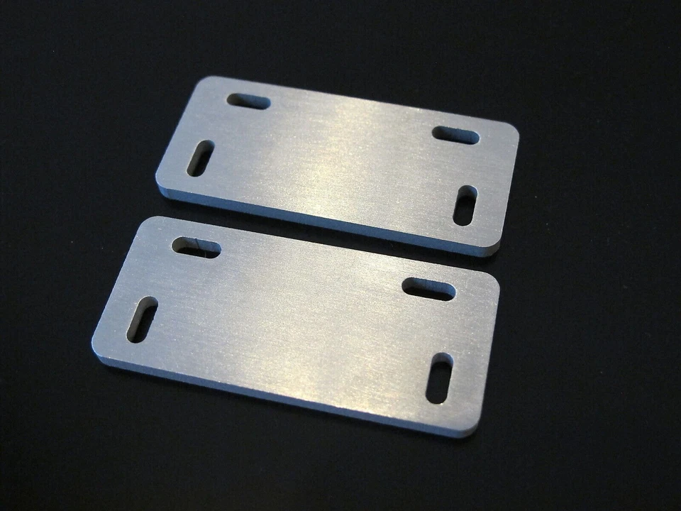 Pair Aluminum Fuel Tank Side Step Mount Bracket Plate Tamiya 1/14 RC King Hauler - Image 1 of 1
