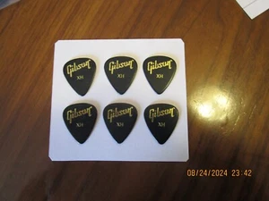 6 Pack of Gibson Celluloid Guitar picks Standard X- Heavy #954 - Picture 1 of 2