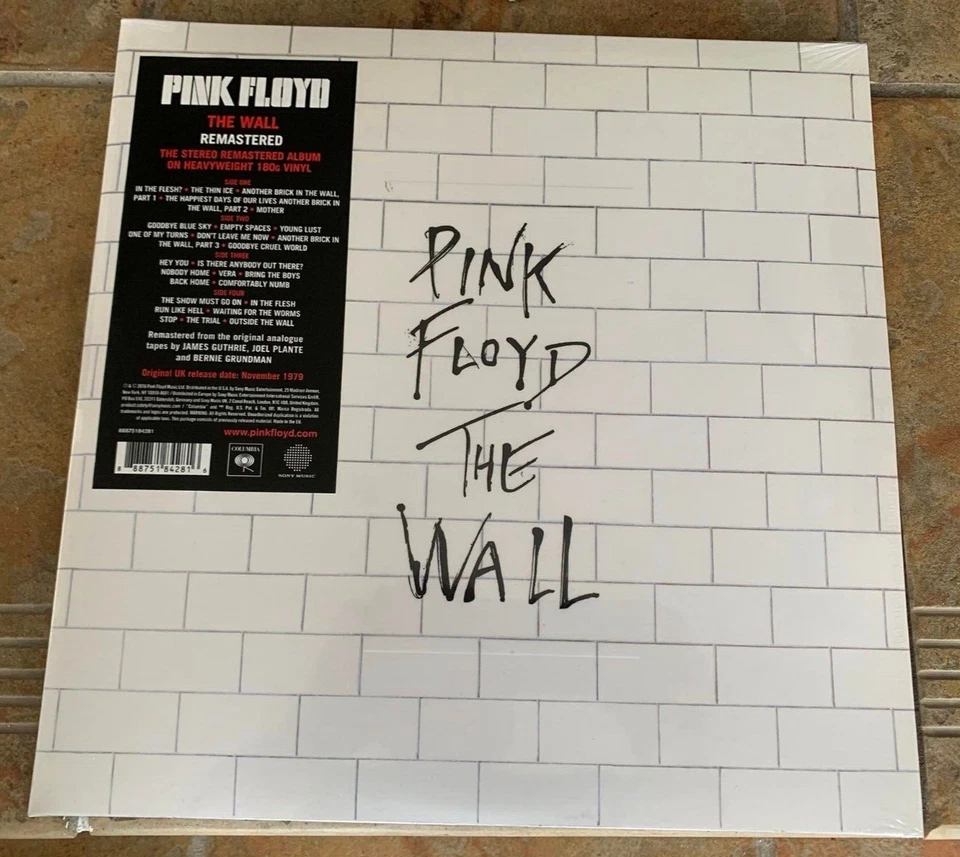 Pink Floyd The Wall Double 180 Gram Vinyl LP Reissue Remastered Sealed - Image 1 of 4