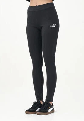 PUMA Leggings Donna Nero Leggings sportivi Leggings Essentials Small N. 1 Logo A - Immagine 1 di 4