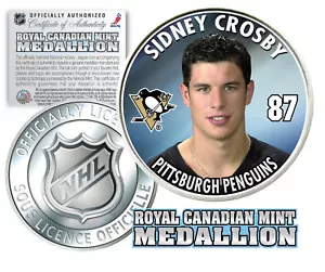 2005-06 SIDNEY CROSBY Royal Canadian Mint Medallion NHL *FIRST EVER* Rookie Coin - Picture 1 of 1