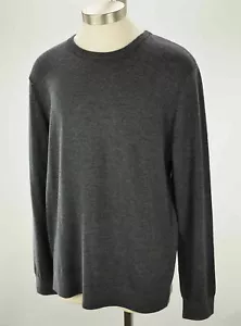 THEORY Mens Charcoal Gray RILAND Merino Wool Crew Neck Sweater XL NWT - Picture 1 of 2