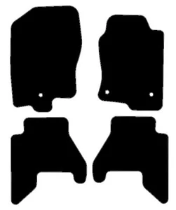 Tailored For Nissan Pathfinder 5 Seat 12-21 Black Basic Car Mats Autostyle - Picture 1 of 4