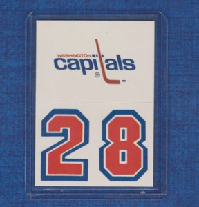 1987 Topps Hockey Helmet Stickers # 30 Washington Capitals - Picture 1 of 2