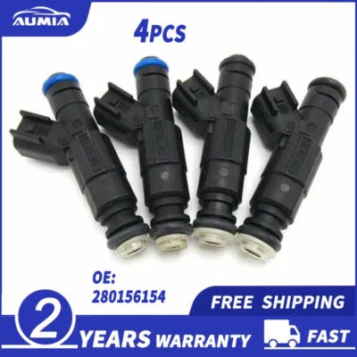 Set of4 Fuel Injector 0280156154 For Ford Focus Fiesta Mondeo Mazda Atenza Volvo Foto 1 de 4