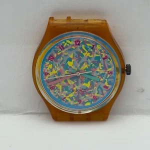 33mm Vintage 1985 Swatch Rosa Canina GP100 Watch UNTESTED PARTS REPAIR - Picture 1 of 15