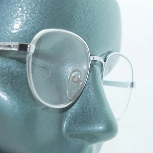Gafas de lectura clásicas de marco redondeado de metal alambre plateado + resistencia de la lente de 2,75 - Imagen 1 de 4