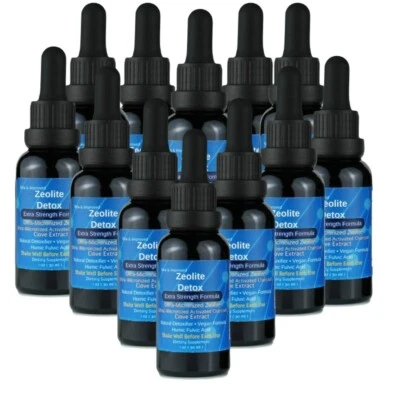 Zeolite Liquid Detox, 12 Pack Extra Strength, para Inflamação, DETOX, Limpeza - Imagem 1 de 4