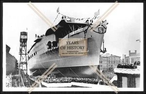 Foto Flugzeugträger Graf Zeppelin Stapellauf Kiel 1938  - Bild 1 von 1
