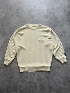 Suéter de punto vintage Carlo Colucci para hombre talla 50 beige suéter informal - Imagen 1 de 17