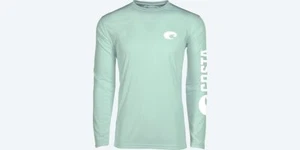 40% Off Costa Tech Performance Fishing Shirt | Mint Green | UPF 50 | Free Ship