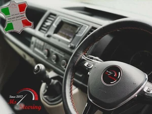 CUBIERTA DEL VOLANTE IVECO STRALIS 02+- CUERO NEGRO | PUNTO COBRE - Imagen 1 de 9