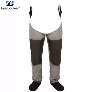 Fishing Waders Waterproof Leg Waders Pants Stockingfoot Hip Wader Thigh Waders - Picture 1 of 12