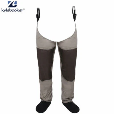 Fishing Waders Waterproof Leg Waders Pants Stockingfoot Hip Wader Thigh Waders - Image 1 of 4