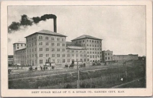 Vintage Garden City, Kansas Postcard U.S. Sugar Co. - Beet Sugar Factory View - Picture 1 of 2
