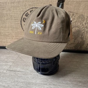 Brist MFG Snapback Hat Cap Palm Tree Moonlight Stars Beach Night NWT Adult OS - Picture 1 of 5