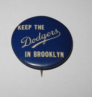 РЕДКАЯ 1957 бейсбол держать Dodgers в Бруклине Джеки Робинсон сувенирная булавка - Изображение 1 из 2
