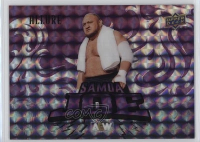 2024 Upper Deck Allure AEW Horizontal SP Purple Diamond /10 Samoa Joe #132 - Image 1 of 3