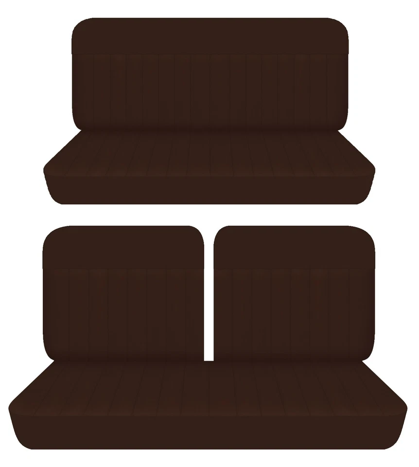 Se adapta a Chevy Fleetline 1948 sedán de 2 puertas cubiertas de asiento delanteras 50-50 superiores y traseras de terciopelo Foto 1 de 1