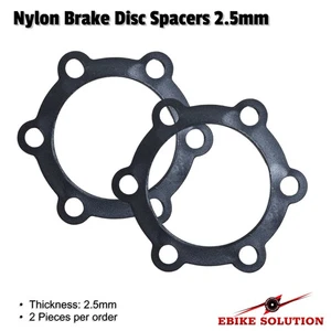 2 piezas buje de freno de disco espaciador de buje de bicicleta de nailon MTB 2,5 mm de grosor stock del Reino Unido - Imagen 1 de 3