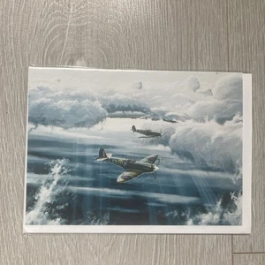 Spitfires Card Left Blank By Steve Cale “In Our Darkest Hour” - Picture 1 of 2