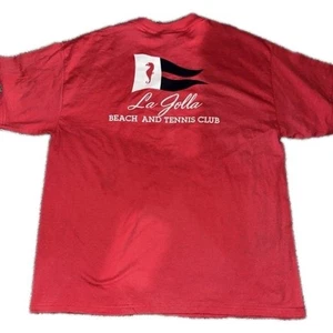 Vintage La Jolla Beach and Tennis Club T shirt 50/50 Hanes Size L - Picture 1 of 6